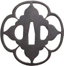 Mokkogata Kamon Sukashi Tsuba